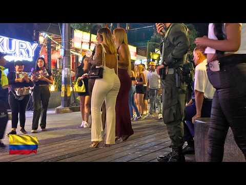 Medellin Walking Tour 2025 ⎮ Provenza & El poblado - Is it safe at night? 🇨🇴