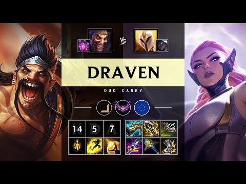 Draven ADC vs Kayle: Unstoppable - EUW Master Patch 14.24