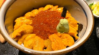 【福岡グルメ】これで1500円！採算度外視！？魚市場近くの うにいくら丼定食