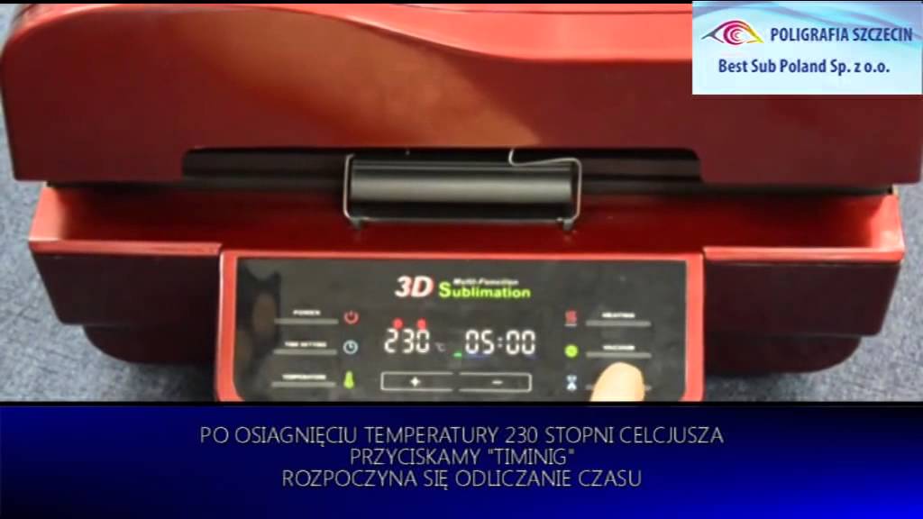 Wykonywanie nadruku na etui 3D w prasie Multi 3D Vacum