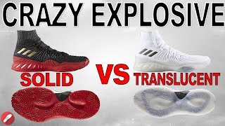 Adidas Crazy Explosive 2017 Primeknit Solid vs Translucent Outsole! What's Better