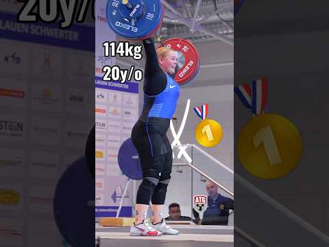 20 y/o Janette Ylisoini 🇫🇮 114kg / 251lbs PR 2026 Meißen Cup in Germany #weightlifting #slowmotion
