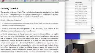 Robotics and Automation: Lecture 002 Definition and History of Robotics.