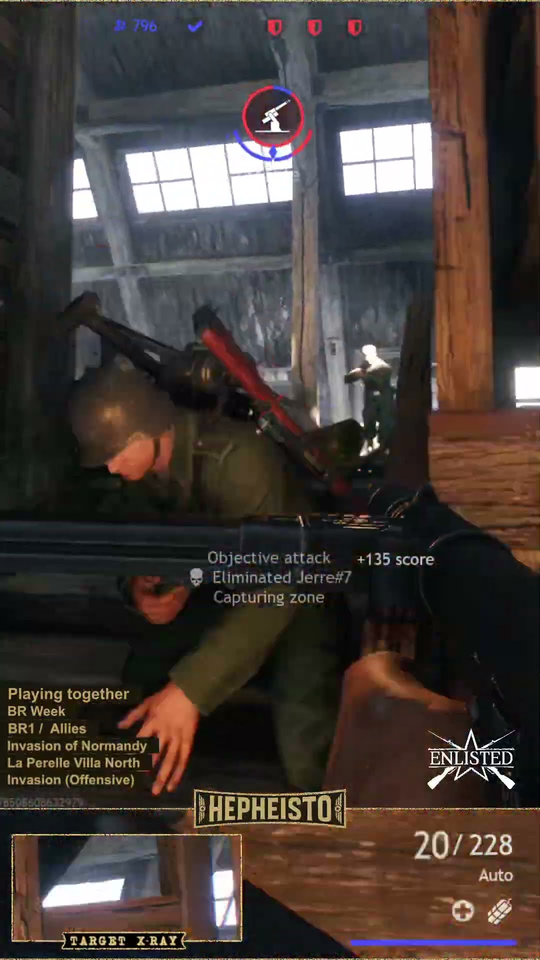 Attacking Objective and going rampage with my Austen Mk I