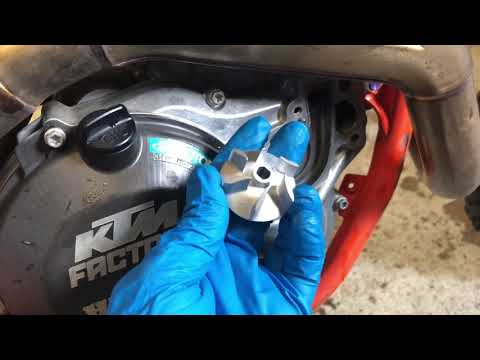 Installing boyesen supercooler blue Ktm sxf 450 2018.5 2019 2020 WPK-45 AL + Motohose radiator hoses