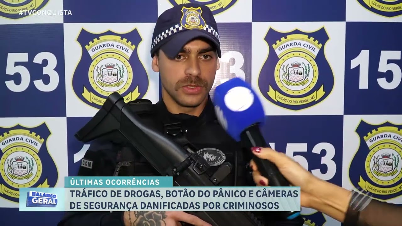Tráfico de drogas, botão do pânico e câmeras destruídas: veja as ocorrências em Lucas do Rio Verde