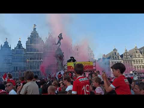 Antwerp kampioen 2022-2023, Huldiging Grote Markt, We are the champions