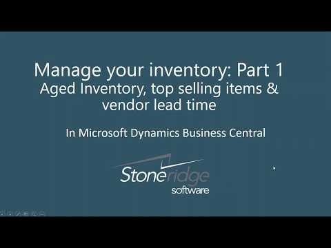 See video Managing Inventory in Dynamics Business Central: Part 1