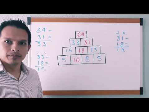 Pirámides numéricas con números positivos suma