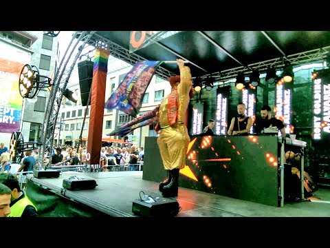 CSD Köln: DJ Rony Golding & DJ Alejandro Alvarez at Vodafone Dance Stage, Cologne, July 6, 2019