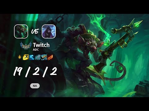 Twitch ADC vs Aphelios - NA Challenger Patch 13.12