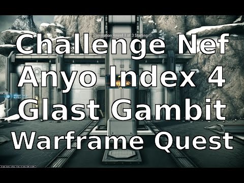 Challenge Nef Anyo on the Index The Glast Gambit Forth Match Nidus Warframe