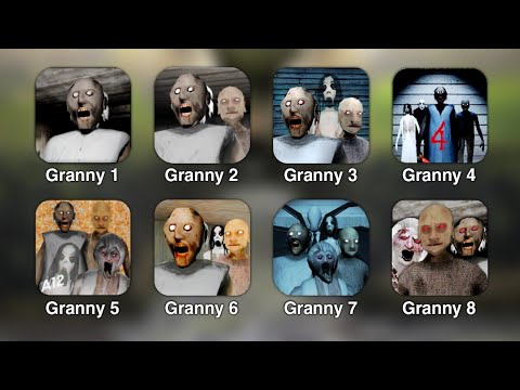 Granny 1, 2, 3, 4, 5, 6, 7 & 8 Full Gameplay | Granny New Game | Granny 5 | DVloper New Update Mod