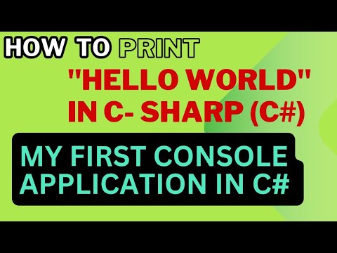 First Program In C Sharp C Hello World Program In C Sharp Csharp C Csharp Firstprogram