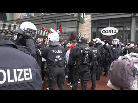Propalästinensische Proteste in Hamburg eskalieren | Hamburg  #HH1505