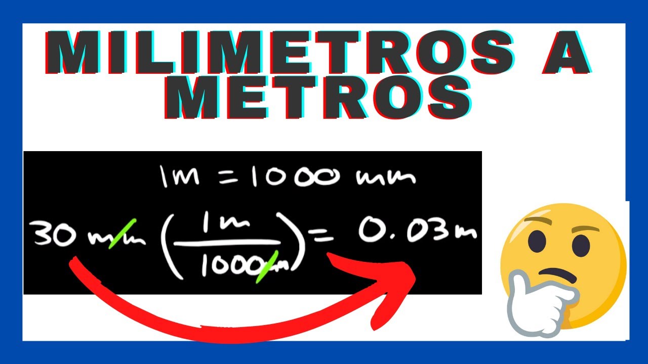 Milímetros a Metros ¿COMO CONVERTIR mm a m|💥 CONVERSIONES 💥