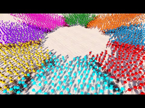 EIGHT STICKMAN ARMIES EPIC BATTLE | Ultimate Epic Battle Simulator