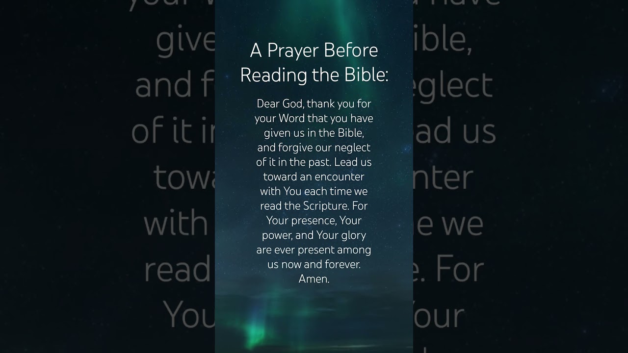 Prayer Before Reading the Bible #god #jesus #prayer #bible #biblestudy