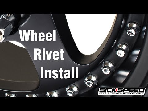 Wheel rivet install video