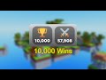 Reaching 10,000 Wins in Roblox SkyWars
