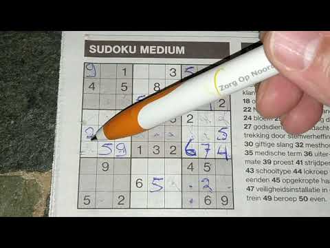 Learn from yesterday, live for today with this Medium Sudoku puzzle. (#369) 12-17-2019
