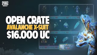 OPEN CRATE AVALANCHE X-SUIT! $16.000 UC! PUBG MOBILE LIVE