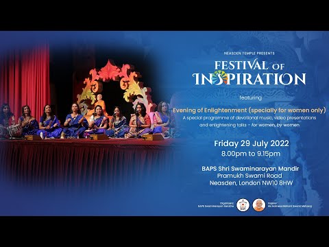 Evening of Enlightenment (specially for women only) – Friday 29 July 2022