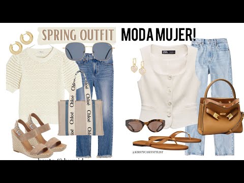 MODA 2024 OUTFITS CÓMO Vestir CON ROPA  BÁSICA Y SENCILLA LOOKS CASUALES PARA MUJER TENDENCIAS 2024