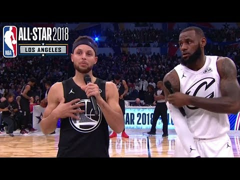 LeBron James & Stephen Curry Address the Crowd | 2018 NBA All-Star Game