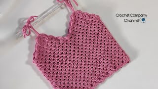 توب بلوزه كروشيه لاى مقاس - Crochet Top