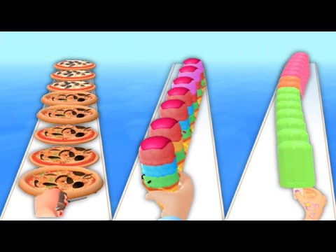 I WANT PIZZA vs ICE CREAM RUN vs POPSICLE STACK - Triple Game