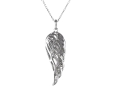 Black And White Diamond Necklace In Sterling Silver