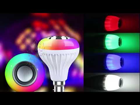Make Ur Wish Wireless Bluetooth LED Light Colourful Music Player
