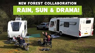 New Forest Camping Chaos and Collaboration! Rain, Sun & Drama!