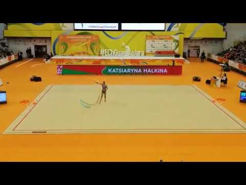 Katsiaryna Halkina Ribbon EChGuadalajara 2018