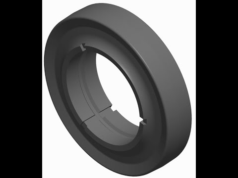 Machine for mounting rubber Hutchinson run flat in truck or military tyres.
