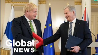 Finland signs security deal with UK as it eyes NATO membership