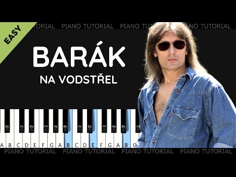 Barák na vodstřel - Aleš Brichta  (piano tutorial | noty | MIDI | české písničky)