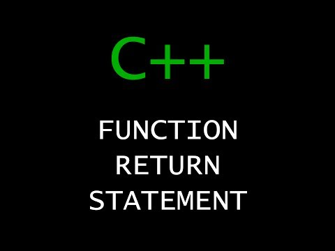C Programming Tutorial 30 Function Return Statement