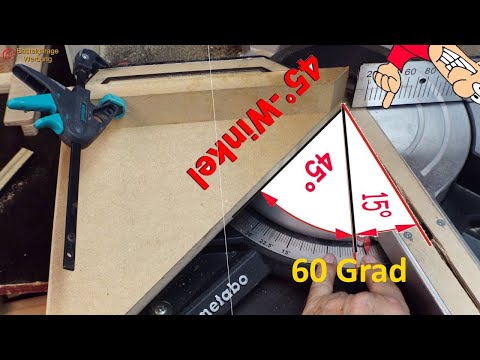 264. Sawing LARGE ANGLES on the MITRE SAW #diy #tablesaw #woodworking #bosch #wave #tools