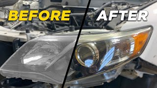 How to Restore Headlights PERMANENTLY | Headlight Restoration