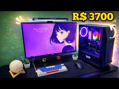 MONTEI o meu PC GAMER CUSTO BENEFÍCIO que RODA TUDO! (R$ 3700)