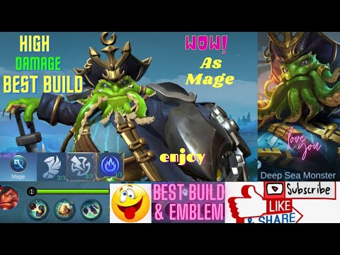 Bane Skin Deep Sea Monster - Bane High Damage - Best Build As Mage !!! Mobile Legends Bang Bang