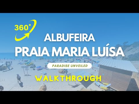 360° Paradise Unveiled: Praia Maria Luísa, Albufeira - Algarve's Hidden Gem 🏖️🇵🇹