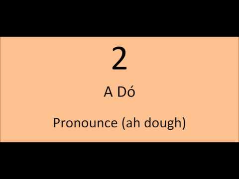 Learning Irish: Counting from 1 - 10