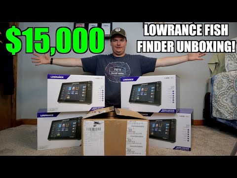 $15,000 Lowrance HDS Live Fish Finder Unboxing!