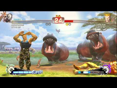 SSF4: HIROPON (Seth) VS ACE E I RI N (Guile)