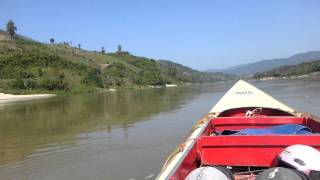 preview picture of video 'Speed boat in Laos'