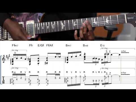Isaiah Sharkey plays Chord melody - TAB