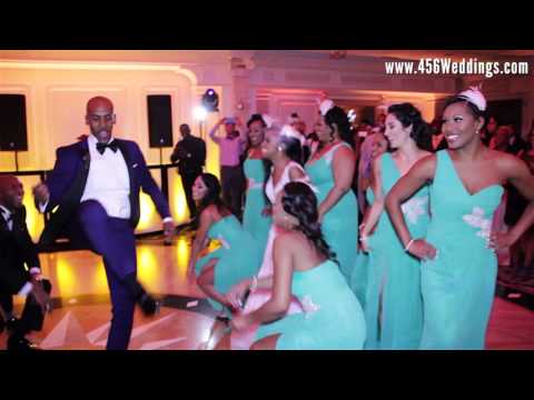 Epic Wedding Dance with Amazing Bridal Party.  Best Choreography Ever
